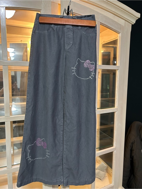 H&M Other - H&M Hello Kitty Rhinestone Wide Leg Jeans | Girls Size 14 | Worn Once